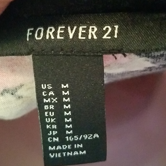 Forever 21 black & pink flowered dress, M - Picture 6 of 6